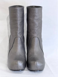Rick Owens Women's Mid Wedge Boot in silver - women's shoe - alternate view