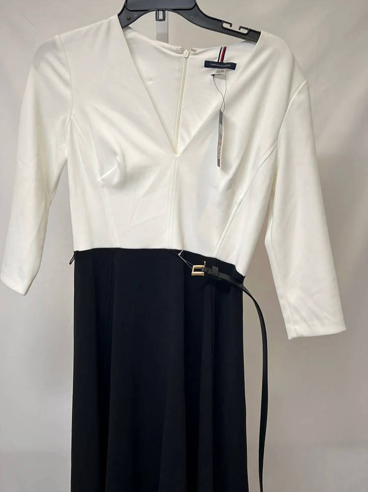 Tommy Hilfiger - V-neck Colorblock Midi Dress