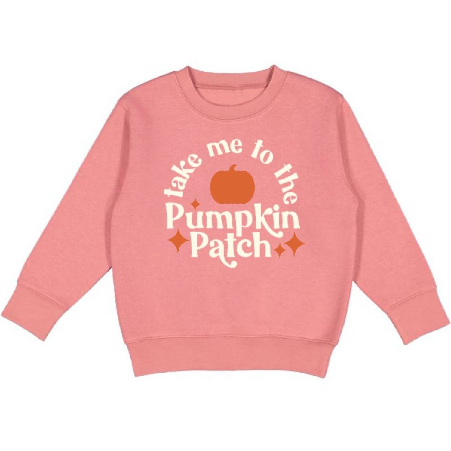 SWEET wink Take Me To The Pumpkin Patch Sweatshirt in pink - kids' shirt - alternate view