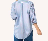 Kerri Rosenthal - Mia Ruffle Striped Shirt