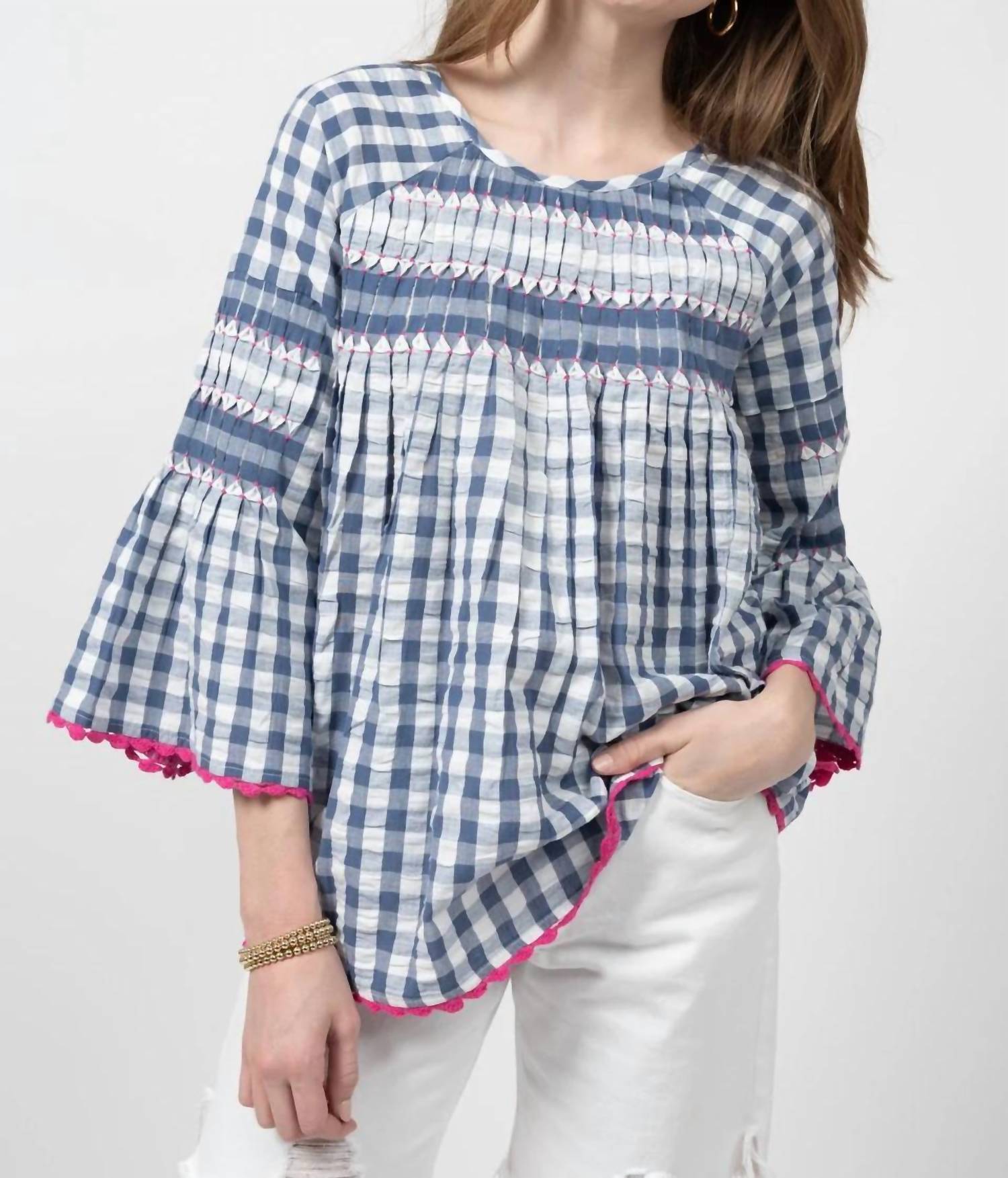 Ivy Jane - Checked & Tucked Top