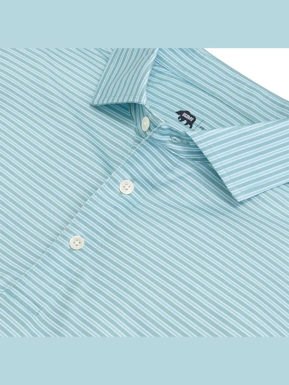 Onward Reserve - Men's Trophy Stripe Performance Pique Polo