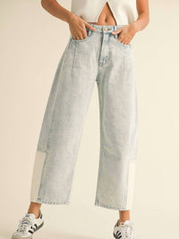 Miou Muse - Color Combo Barrel Pants