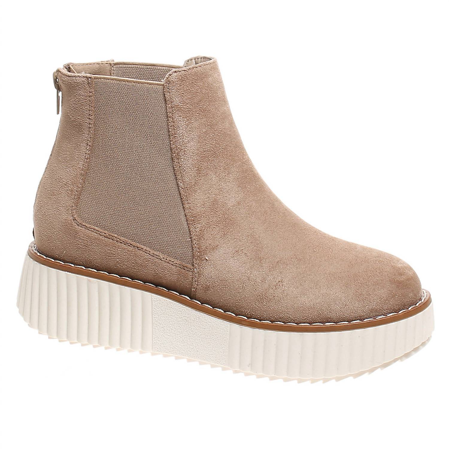 Pierre Dumas - Women's Faux Suede Rounded Toe Bootie