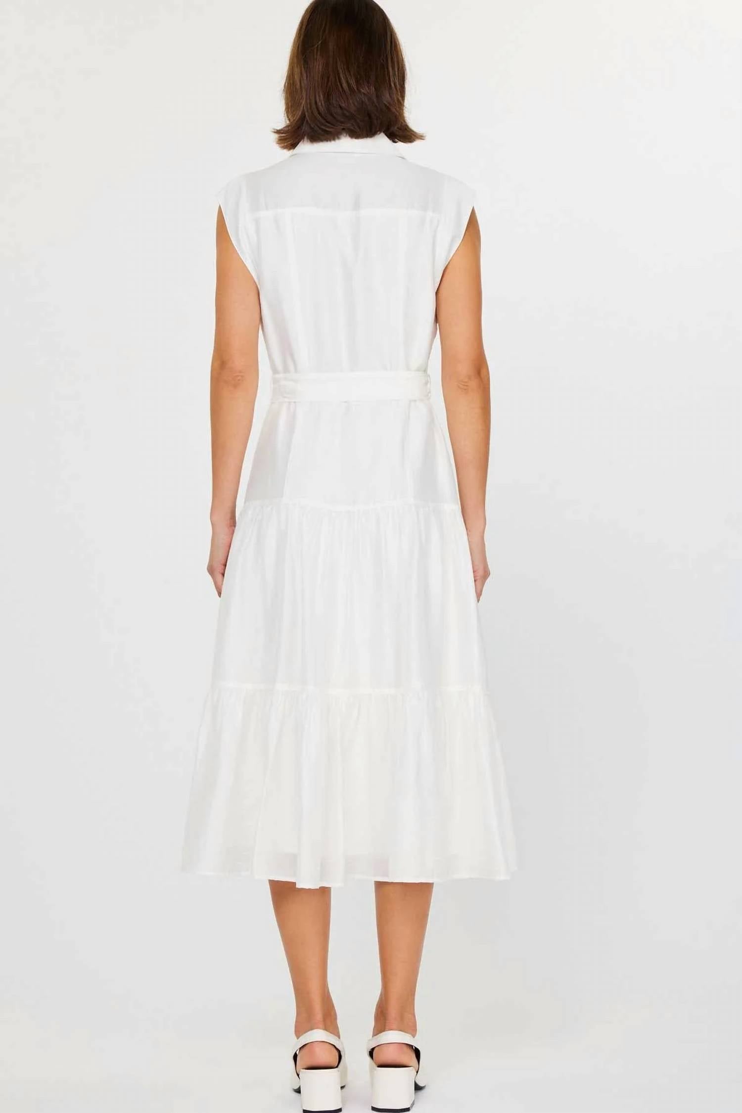 Nyland - Johari Button Down Tiered Midi Dress