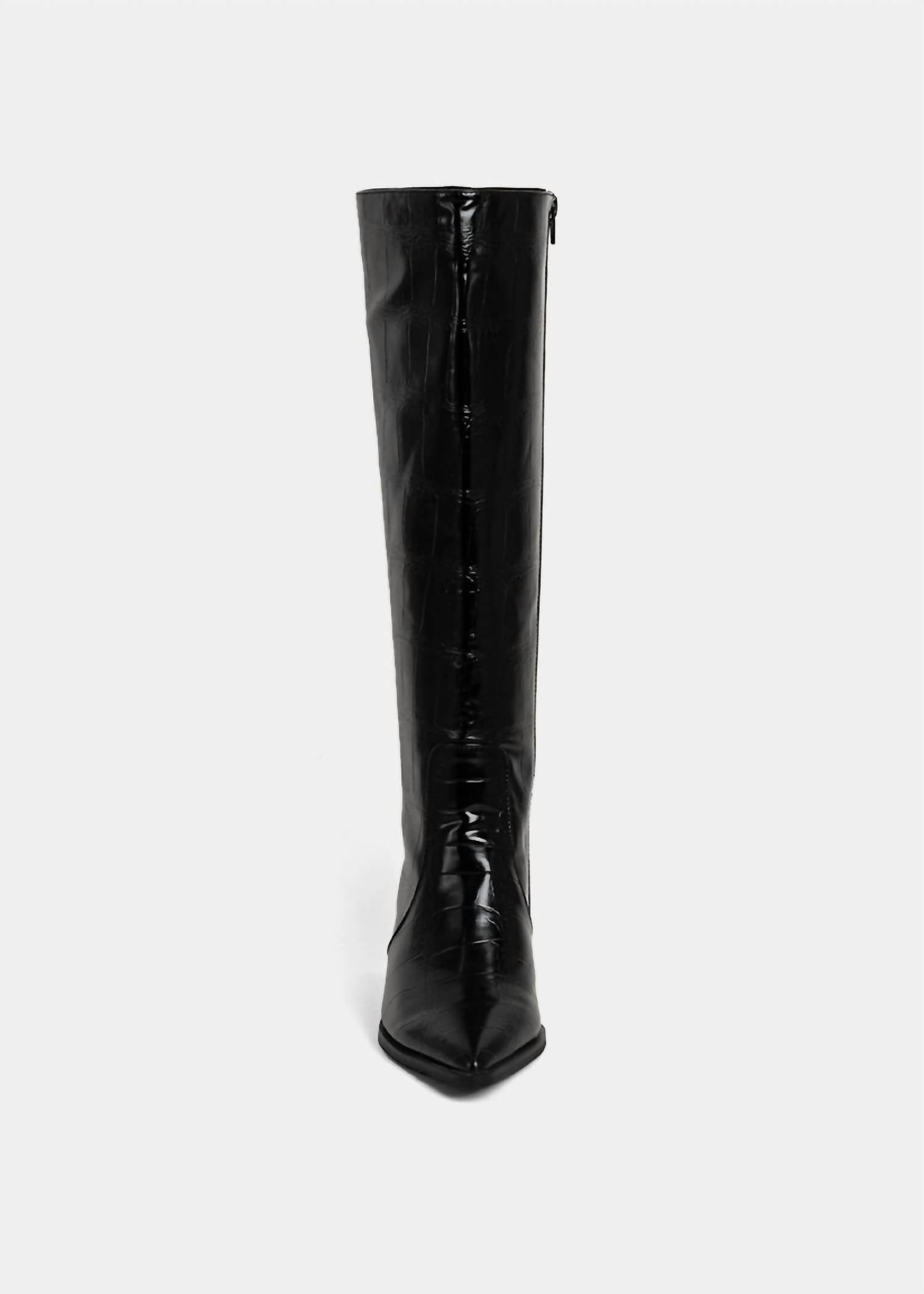 Shu Shop - Women's Vanessa Pointed Toe Knee High Kitten Boots