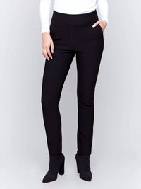 Charlie B - Gutsy Crepe Slim Dressy Pant