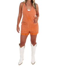 Zenana - Halftime Hype Denim Romper