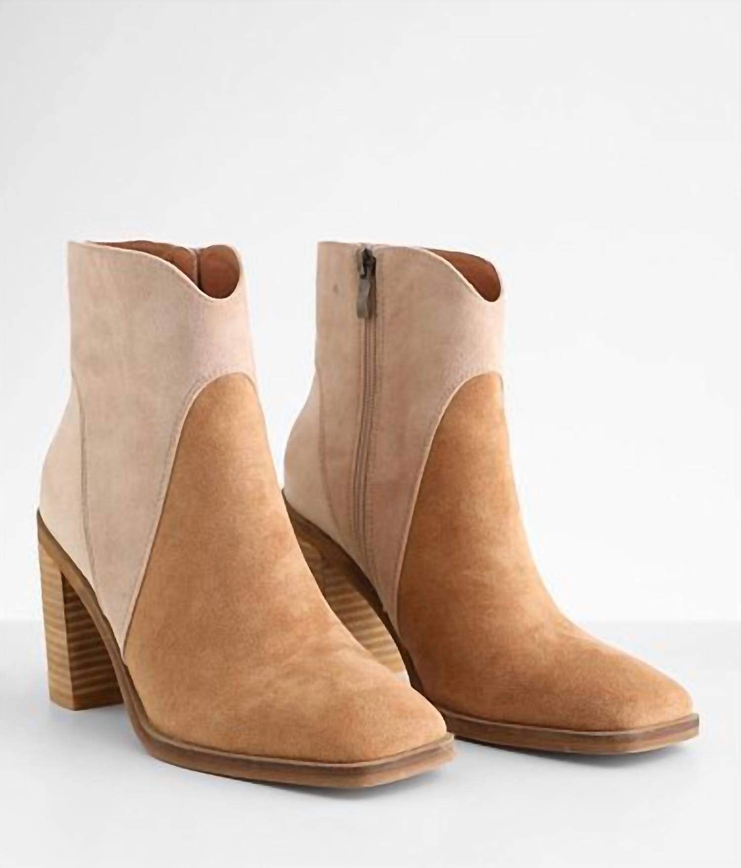 BEAST FASHION Women's Bailey Ankle Boots in taupe - women's shoe - alternate view