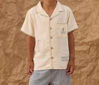 Rylee + Cru - Boys Sailor Lapel Collar Shirt