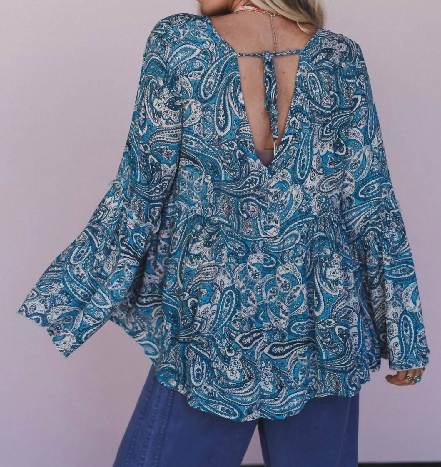 Three Bird Nest - Brea Paisley Print Top