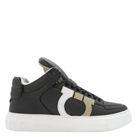 Salvatore Ferragamo - Men's Gancini High-top Calf Leather Sneakers