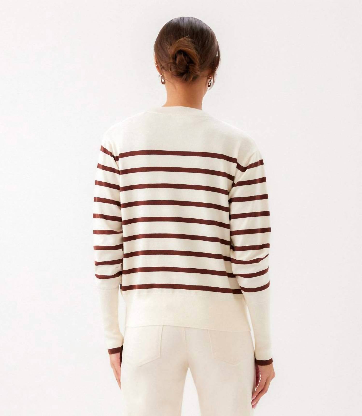 Karen Kane - Stripe Cardigan Sweater