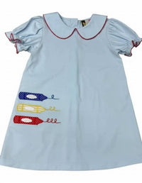 Banana Split - Girls School Days Applique Dress