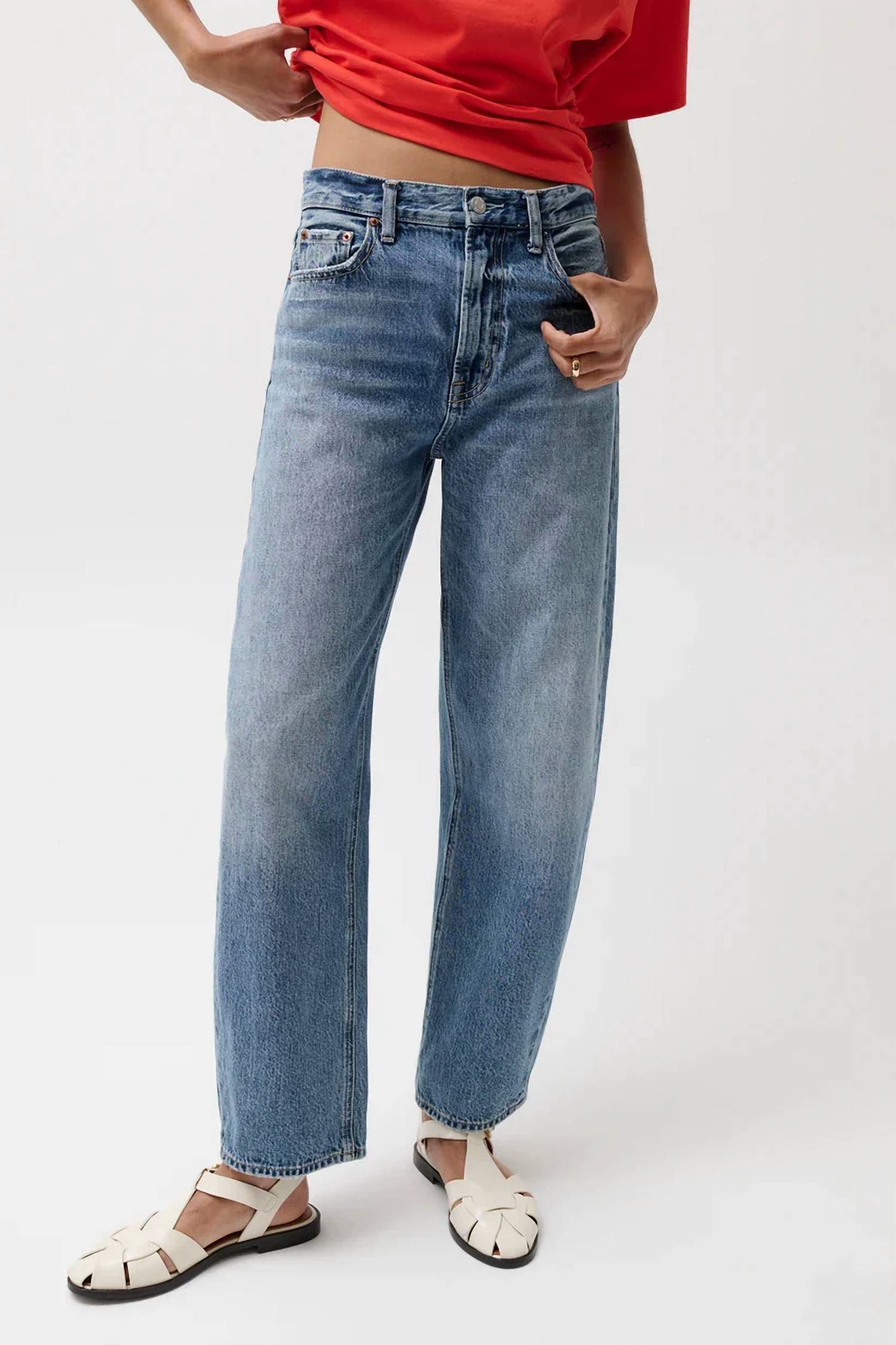 Pistola - Wes High Rise Barrel Jeans