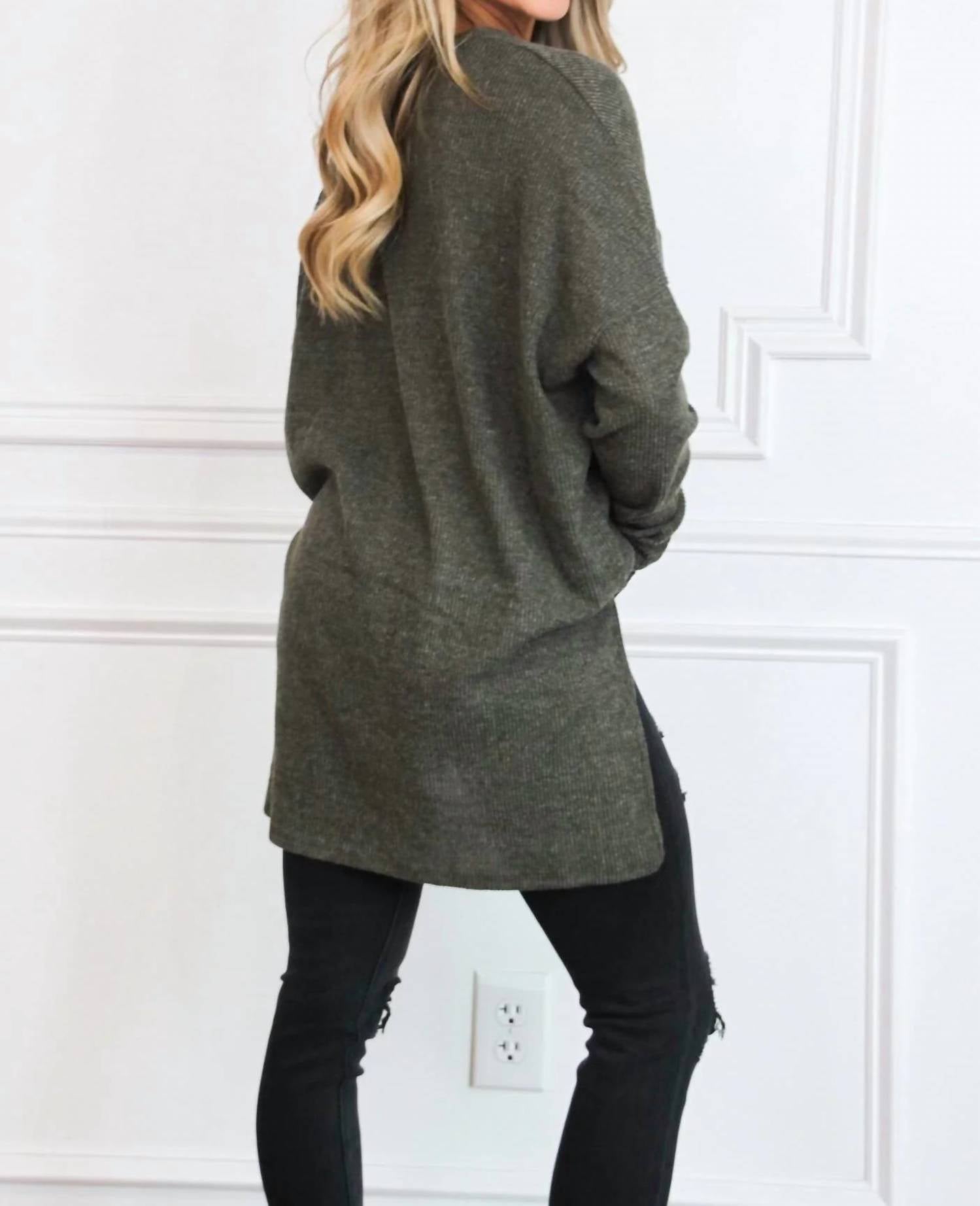 Zenana - Comfy Every Day Ribbed Oversized Lightweight Sweater