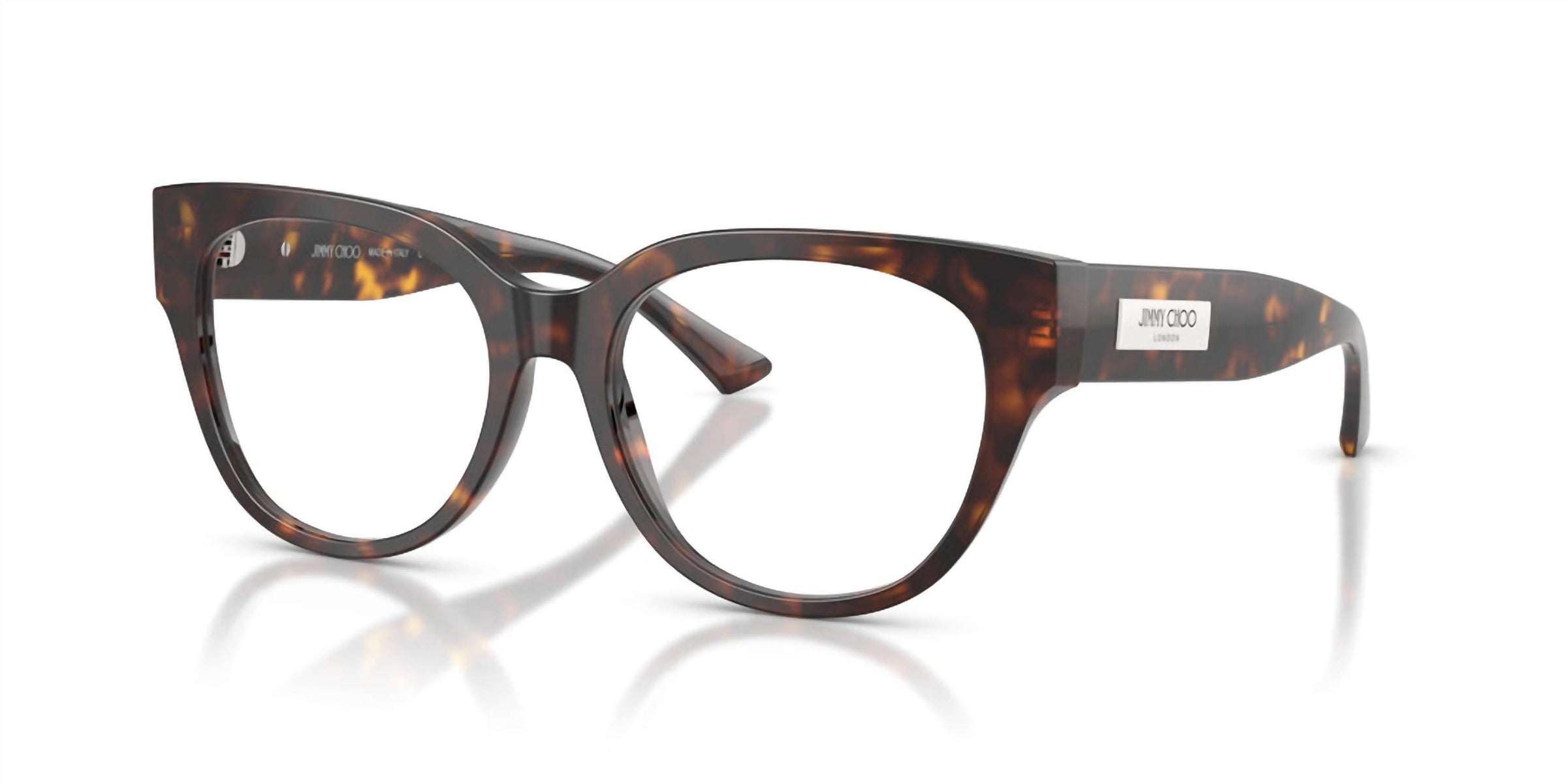 Jimmy Choo - Women's Round Full-rim Plastic Eyeglasses Frame