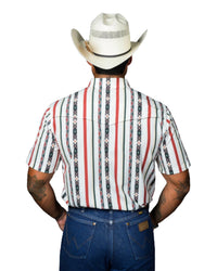 Ferrell Post Short Sleeve Snap Shirt in green - men's shirt - detail view