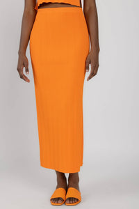 Frame - Mixed Rib Cut Out Skirt