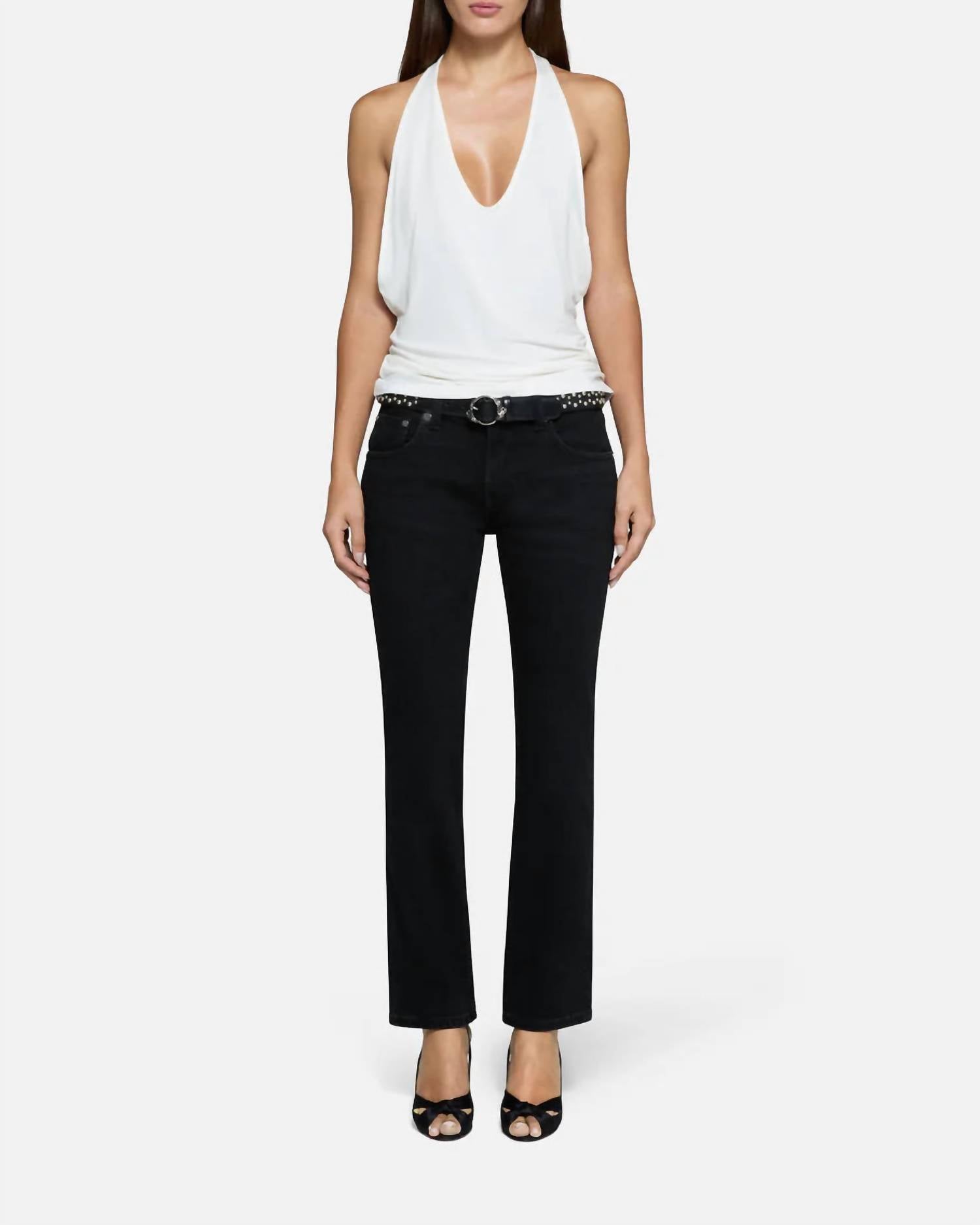 EB Denim Lola Slim Cigarette Jeans in noir - women's jeans - view 4