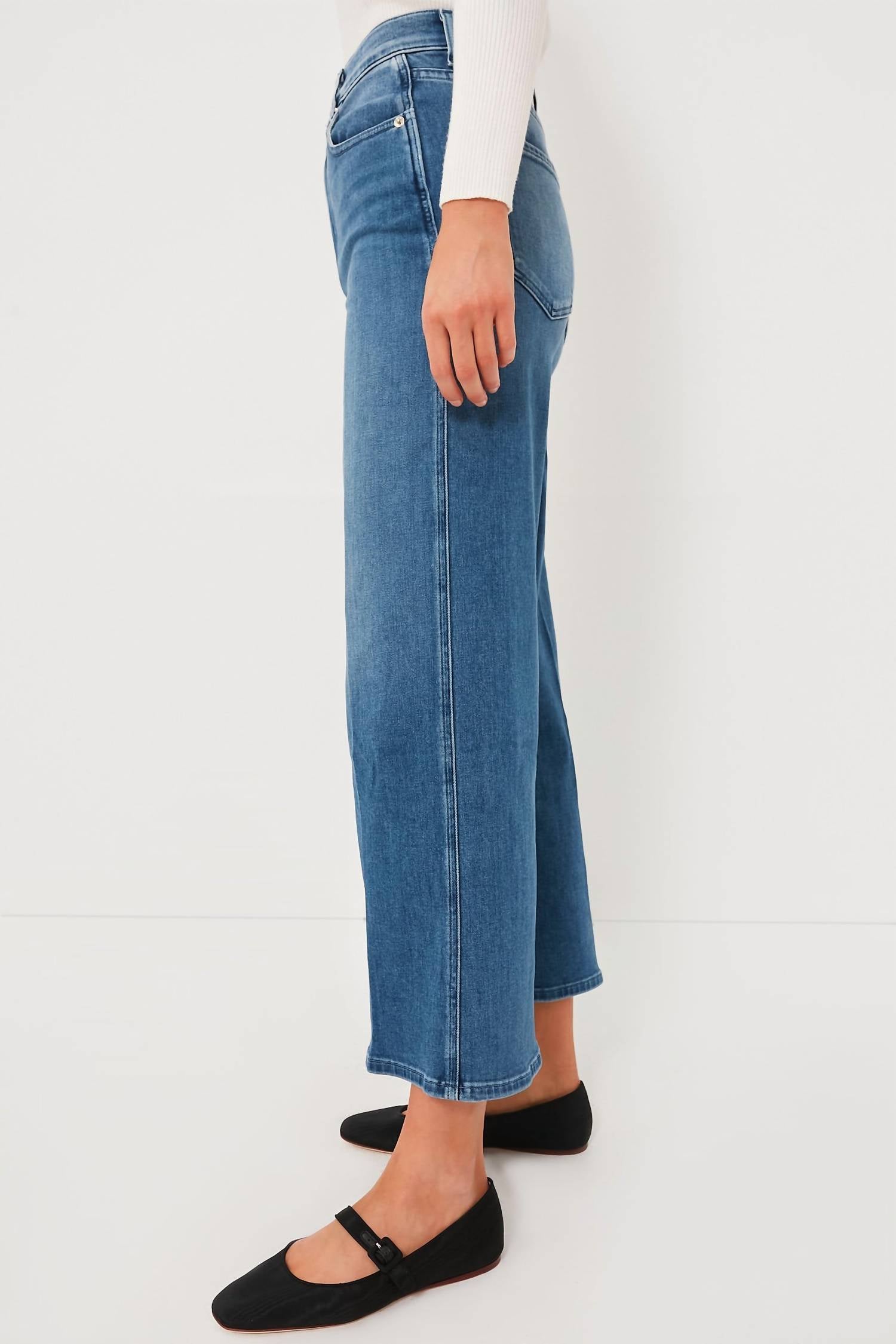Le Jean - Juliette Wide Leg Ankle Jeans