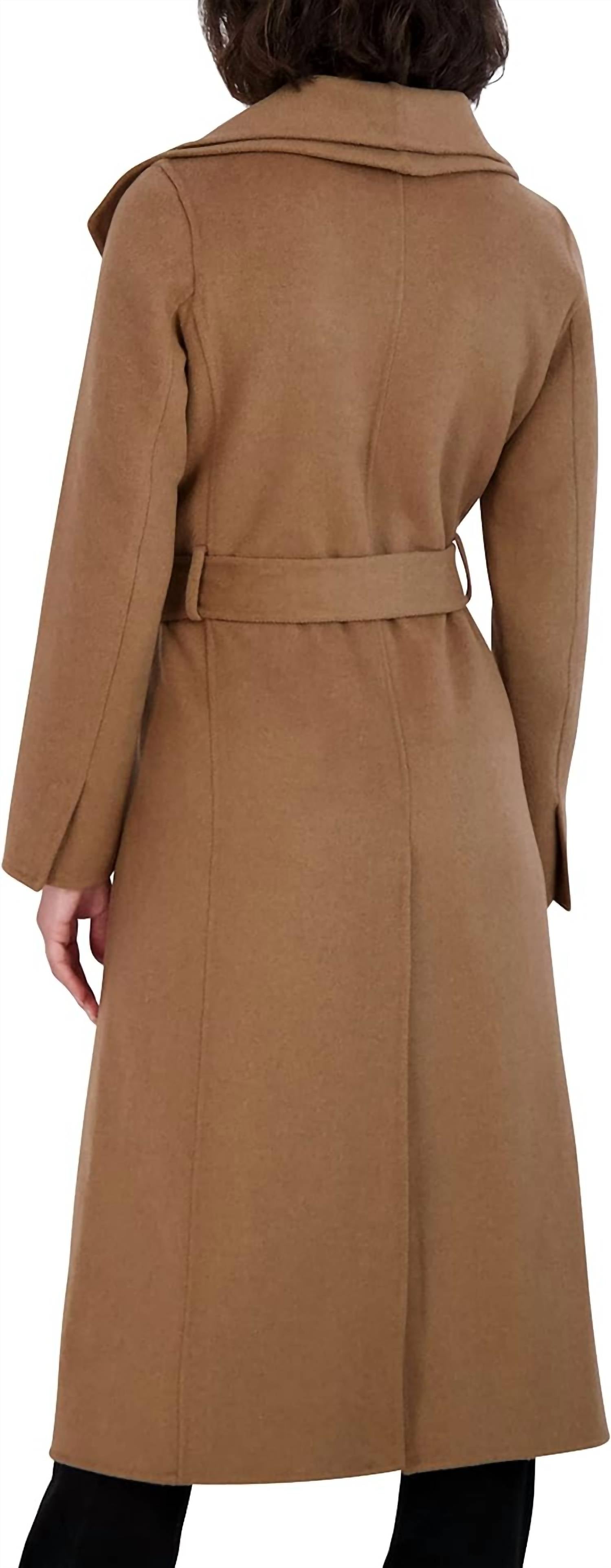 Maxi Double Face Belted Wrap Coat