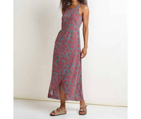 TOAD&CO Sunkissed Maxi Dress in silver pine floral print - women's dress