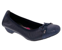 Ros Hommerson Women's Tasha Ballet Flats in navy - women's flats - alternate view