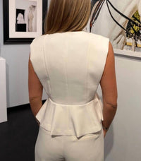 Suncoo Women's Lys Blouse in blanc casse - women's blouse - detail view