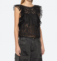 Sea - Marja Embroidery Flutter Tank Top