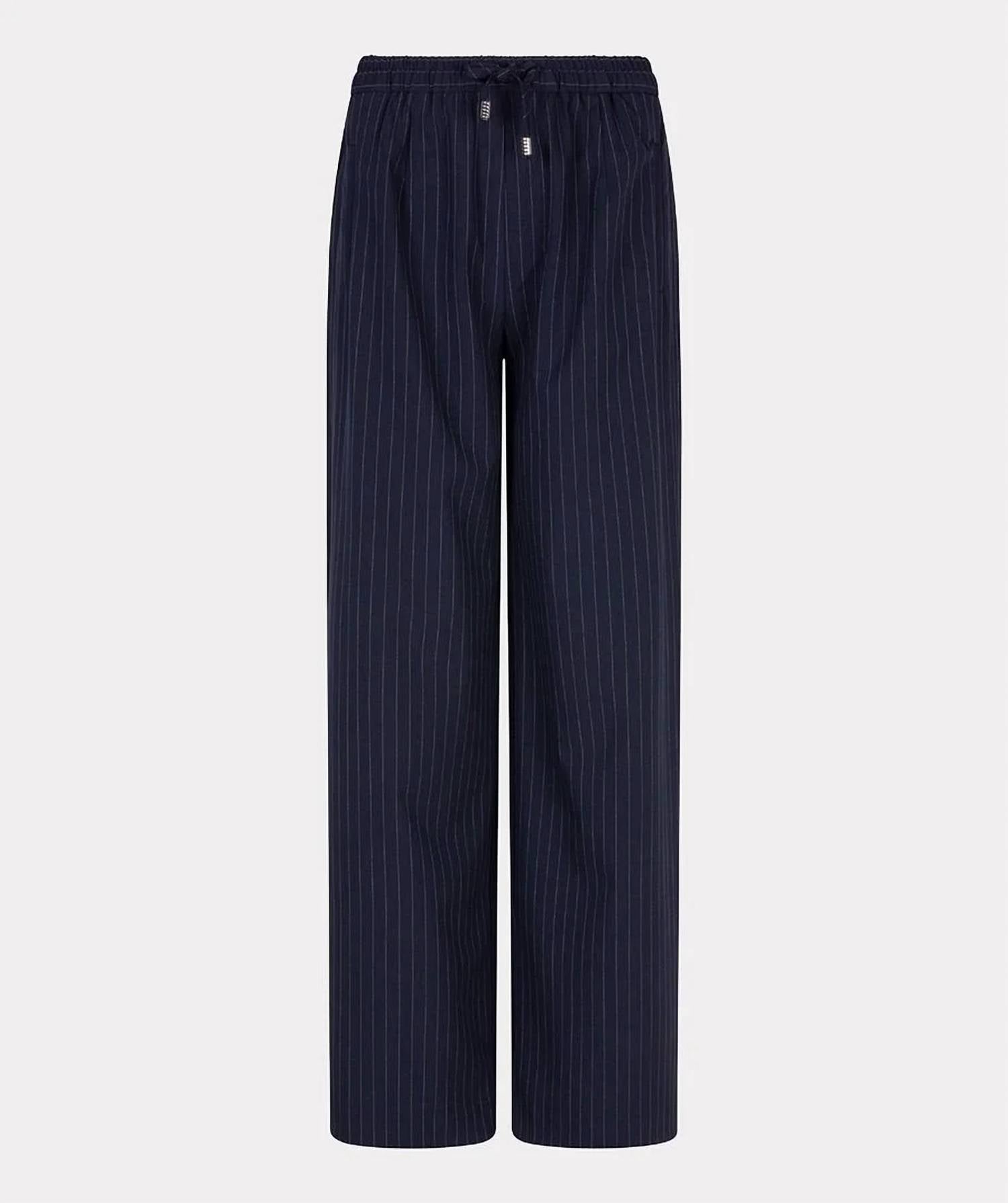 Esqualo - Tirza Drawstring Pinstripe Trousers