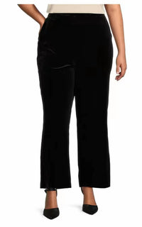 Skies Are Blue - Velvet Wide Leg Pants