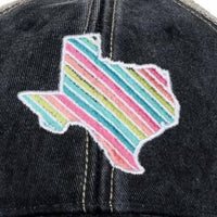 Katydid - Women's Texas State Embroidered Distressed Trucker Hat