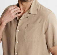Jachs New York - Linen Suffolk Short Sleeve Camp Shirt