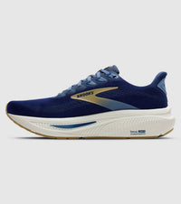 BROOKS Men's Ghost 17 Shoes in beacon blue midnight starfish - men's sneaker - alternate view