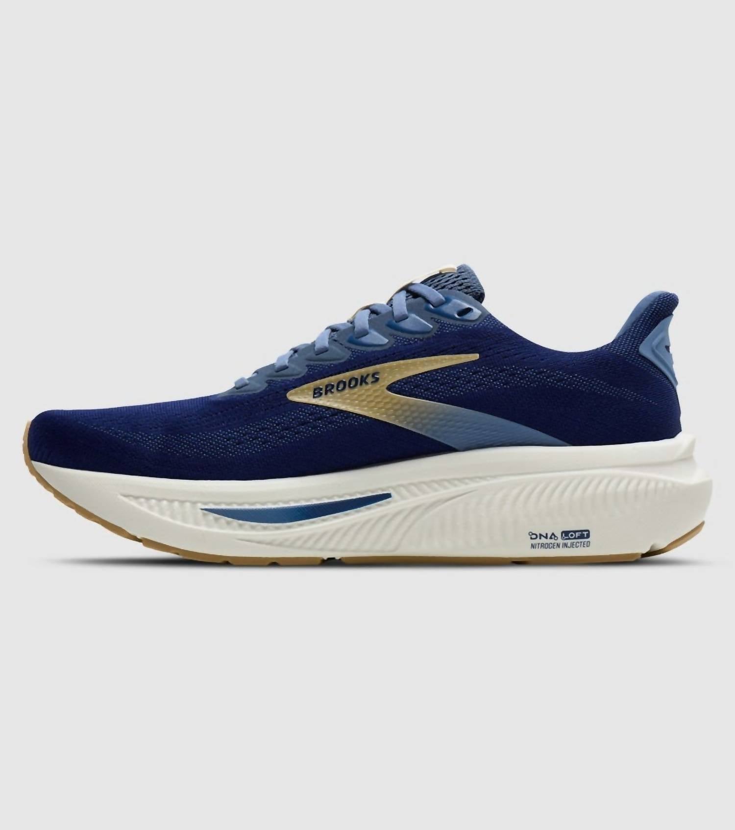 BROOKS Men's Ghost 17 Shoes in beacon blue midnight starfish - men's sneaker - alternate view