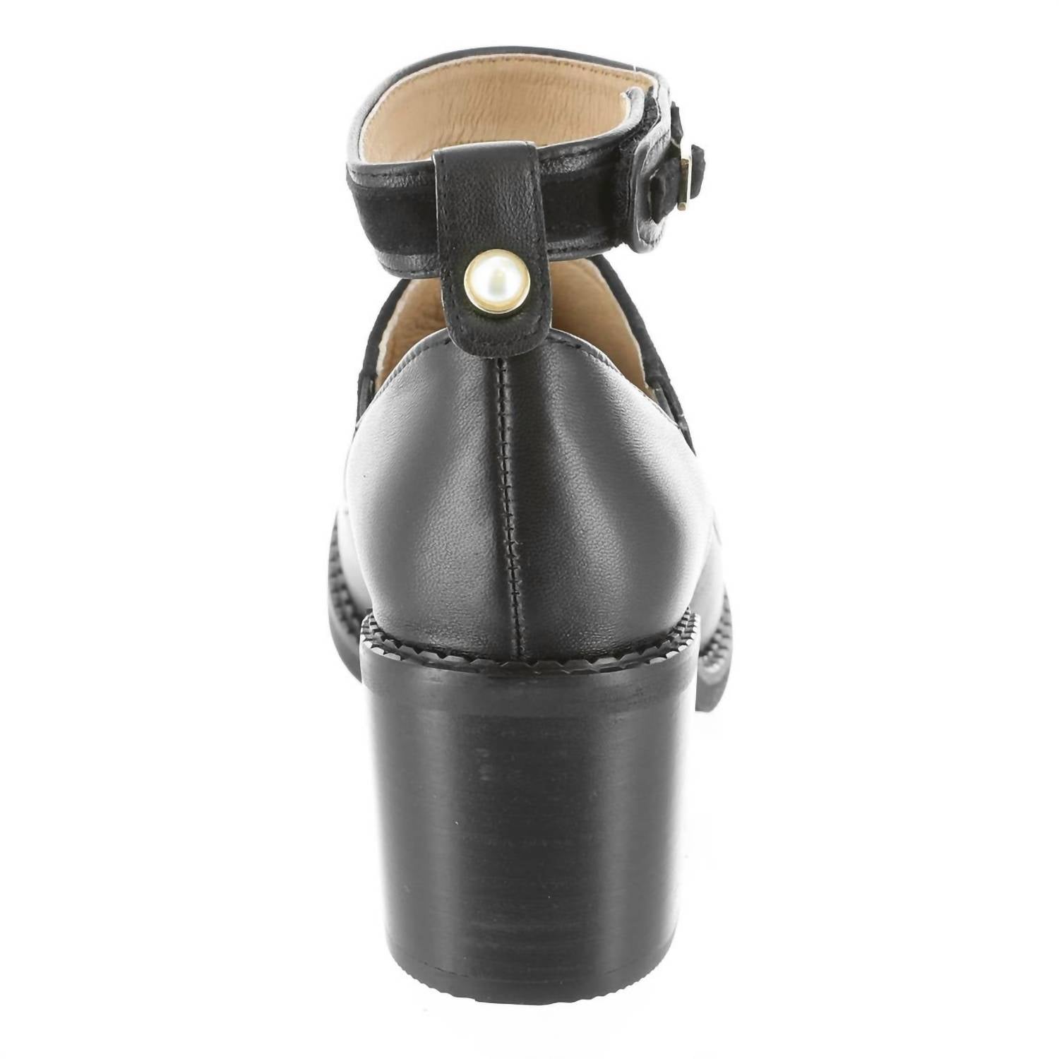 All Black - Women's Little Buckle Shootie