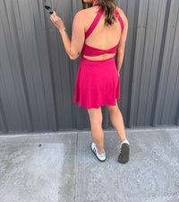 Mono B - Twist-Back Active A-Line Dress