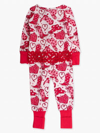 Rufflebutts - Girls Convertible Ruffle One Piece Footie Pajama