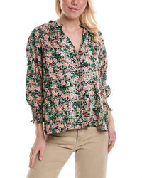 Johnny Was Rebekah Poplin Blouse in multi - women's blouse