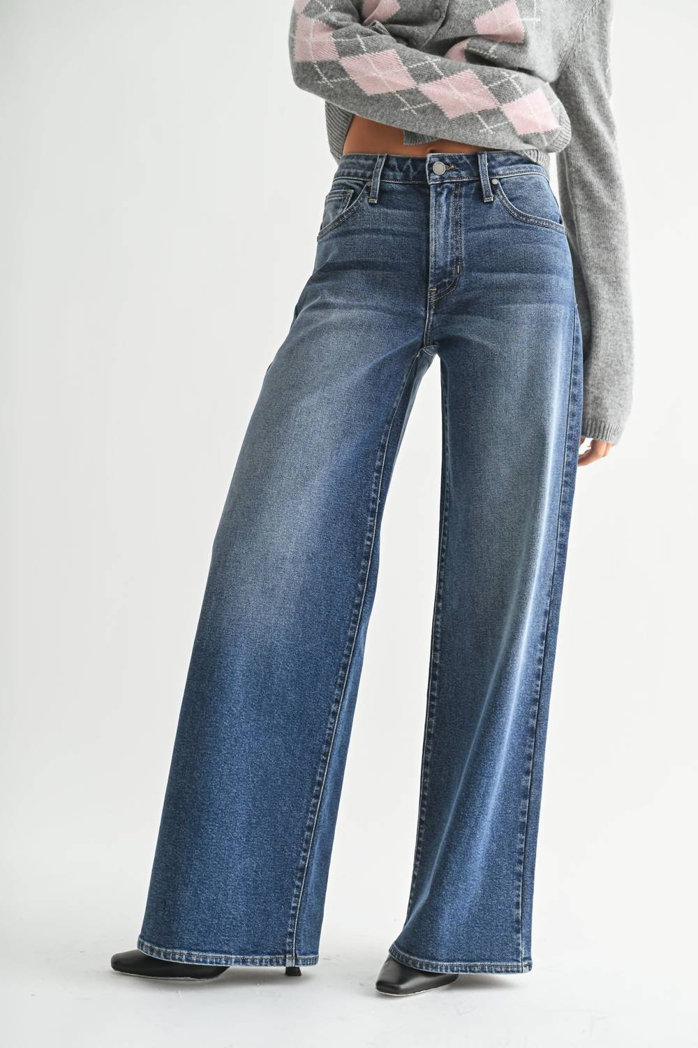 Just Black Denim - Ultra Wide Leg Jeans