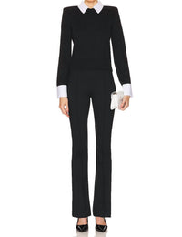 L'Agence - April Poplin Collar Pullover