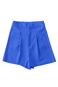Urban Daizy - Women's Britt High Waist Hidden Closure Pleated Short