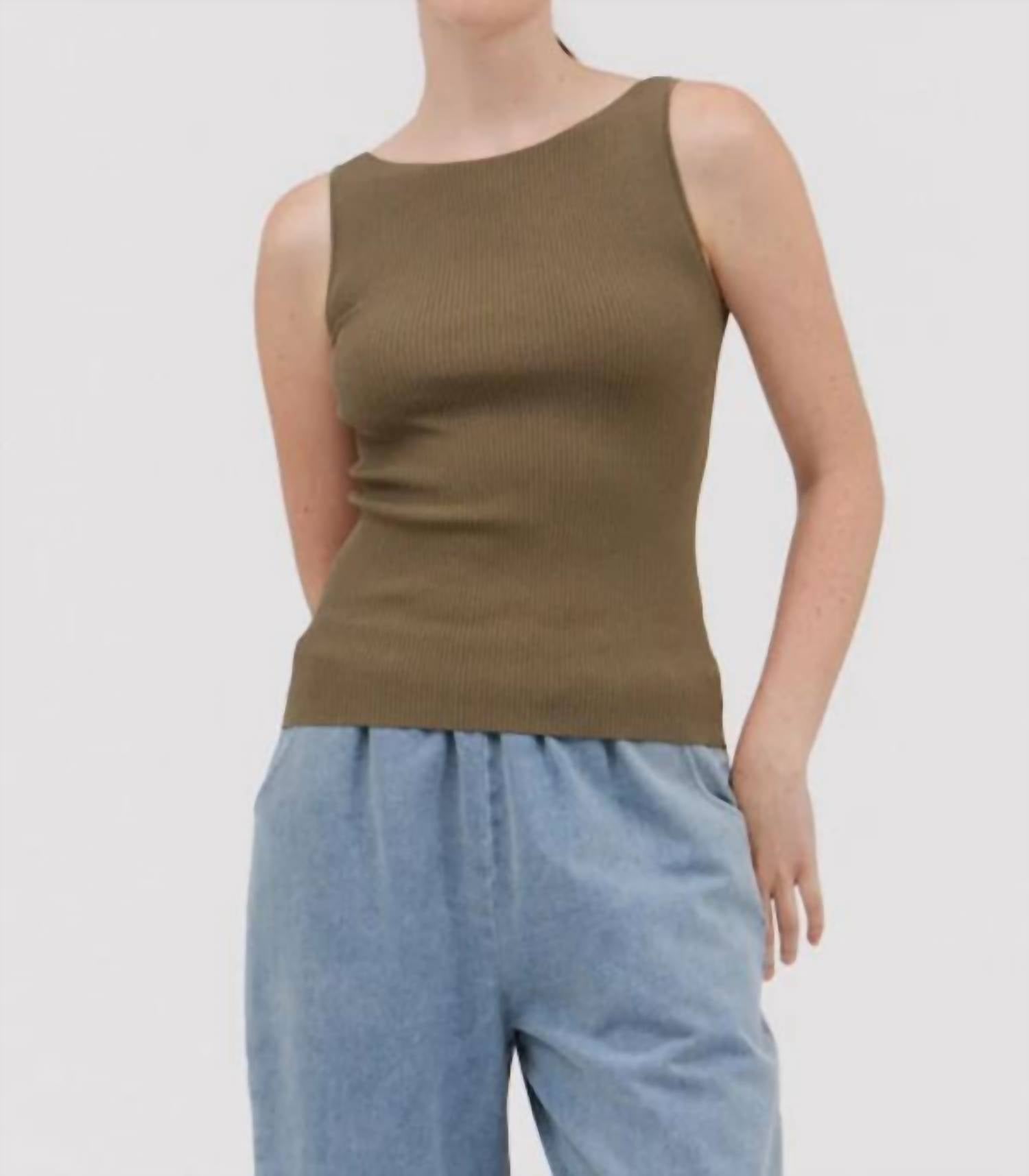 Nyland - Sigi Boat Neck Sleeveless Sweater Top