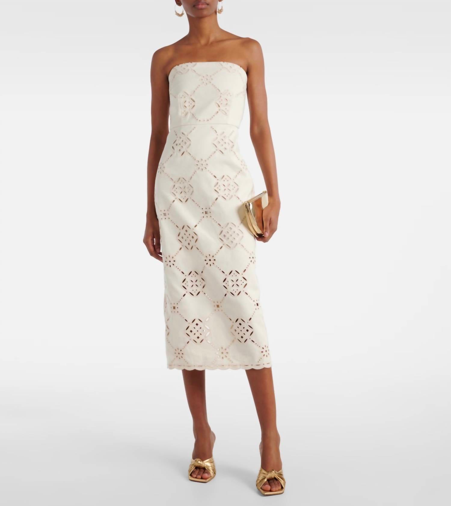 Veronica Beard - Netia Embroidered Midi Dress