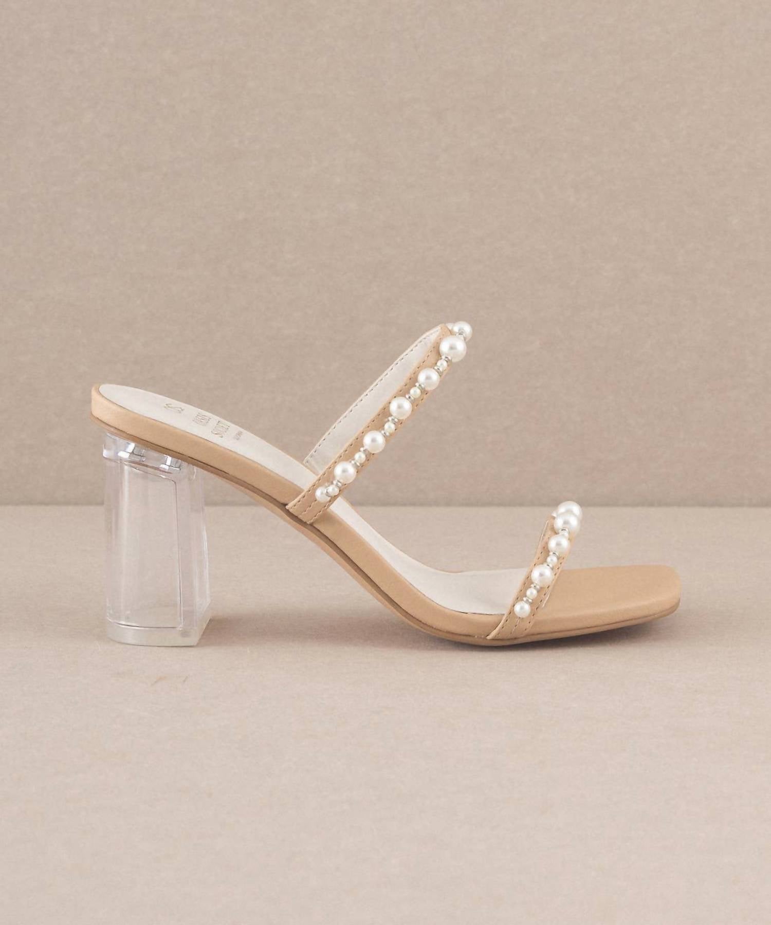 Oasis Society - Women's Maeve Strappy Pearl Heel