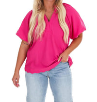Umgee - Women's Easy Daydream Textured Top