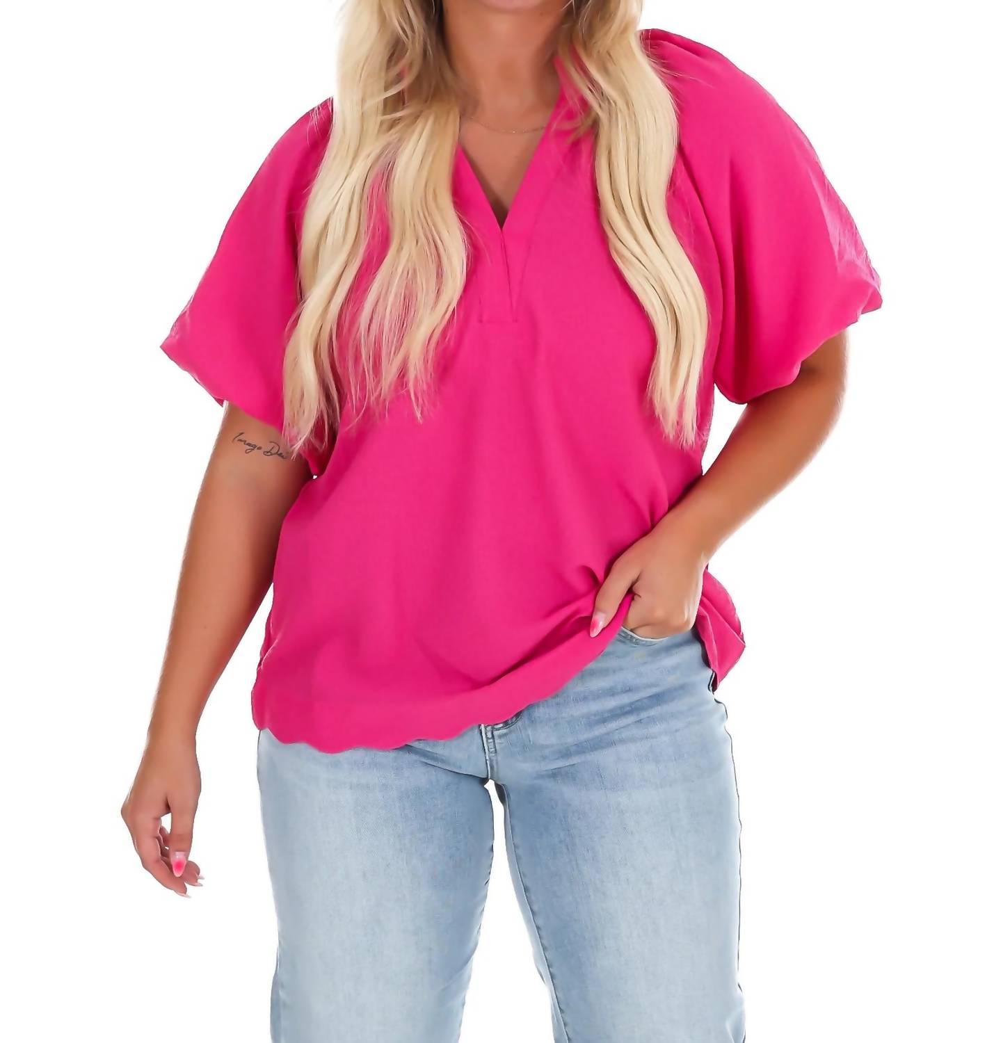 Umgee - Women's Easy Daydream Textured Top