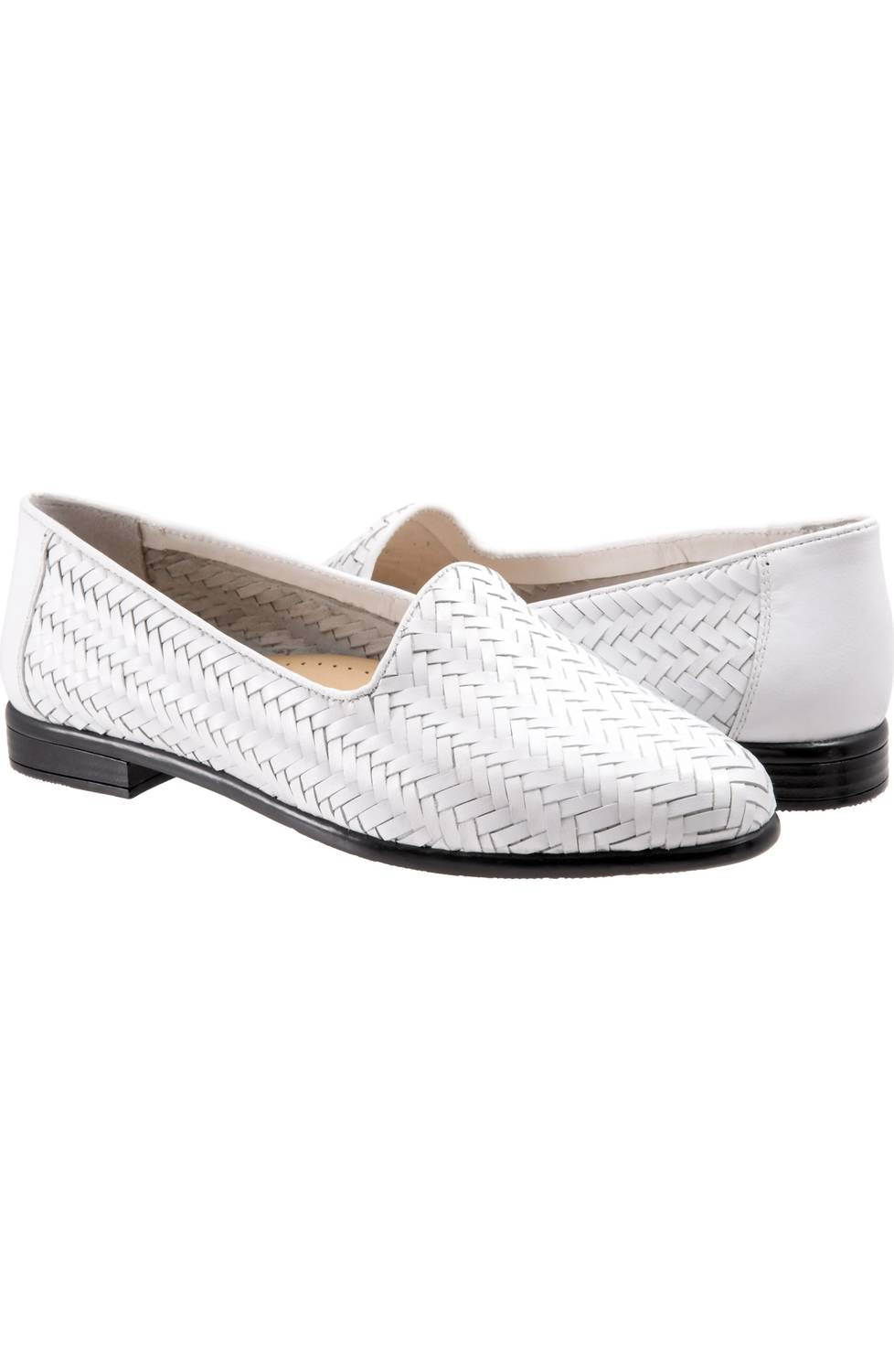 Trotters Women's Liz 3 Flat in wht multi - women's flats - detail view