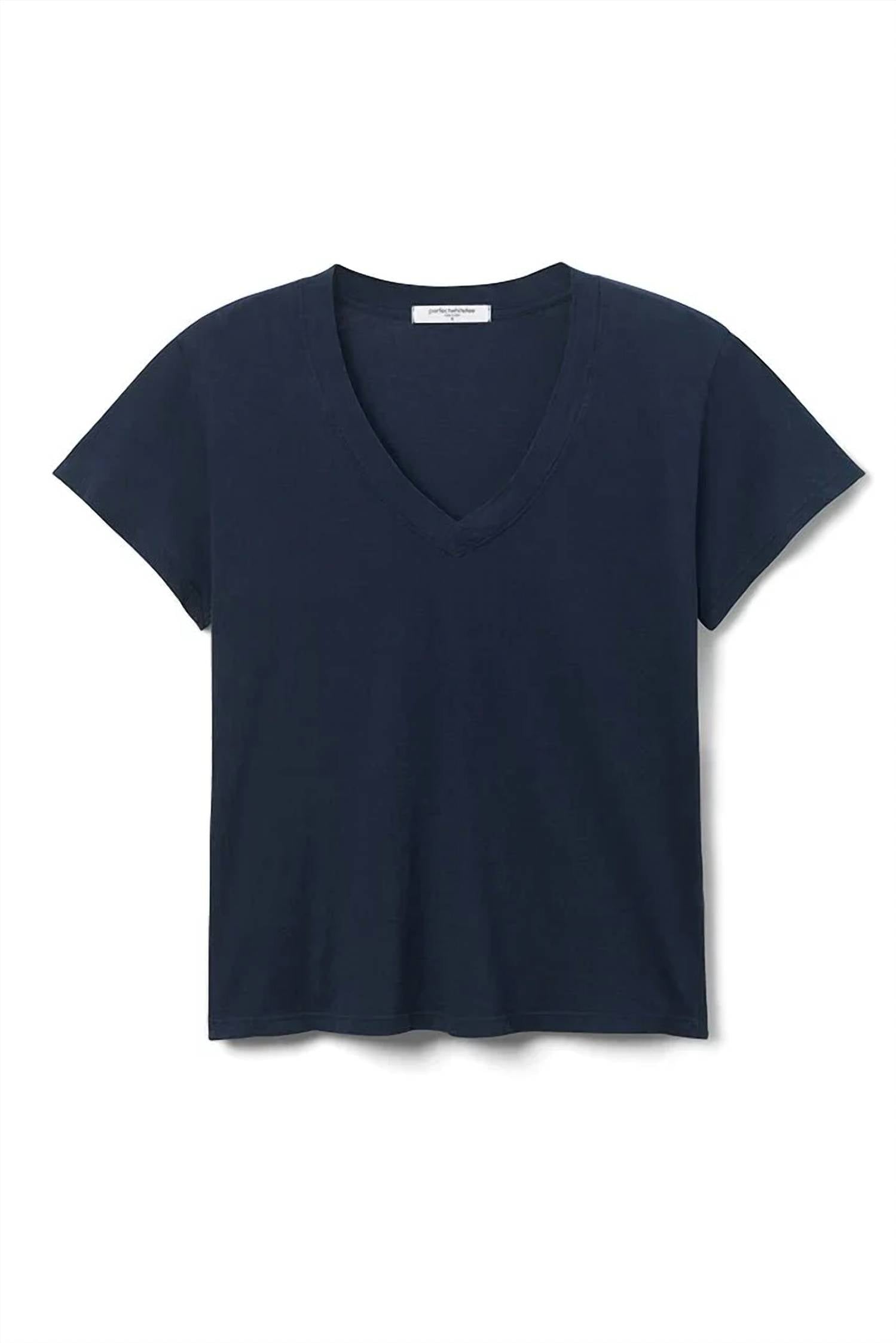 Perfectwhitetee - Hendrix Boxy V-Neck Tee